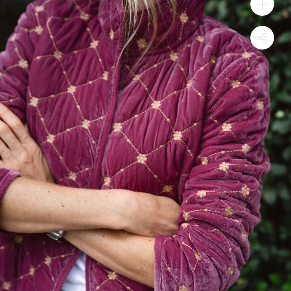 NWT Jackie Coat in Wine